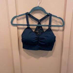 Kindred Bravely Simply Sublime lace racerback nursing bra. Medium busty.